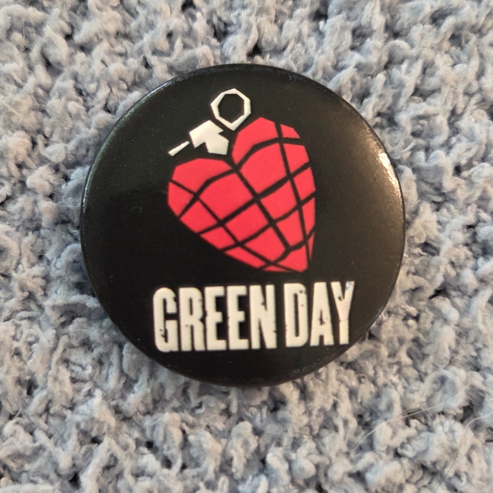Green Day Band Button